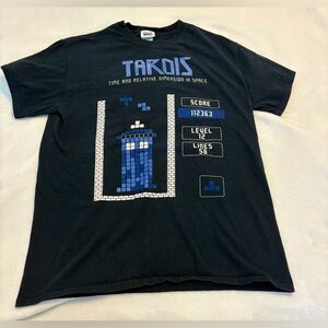 Vintage“THE TARDIS” DR WHO Men’s Size Medium Graphic Design Short Sleeve T-Shirt